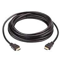 Aten 0.3M HDMI 2.0 Cable M/M 30AWG Black, 2L-7DA3H (M/M 30AWG Black)