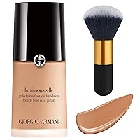 Luminous Silk Foundation No 5.5 Natural Beige 1 Once Bundled with Svorie Large Fluffy Foundation Brush