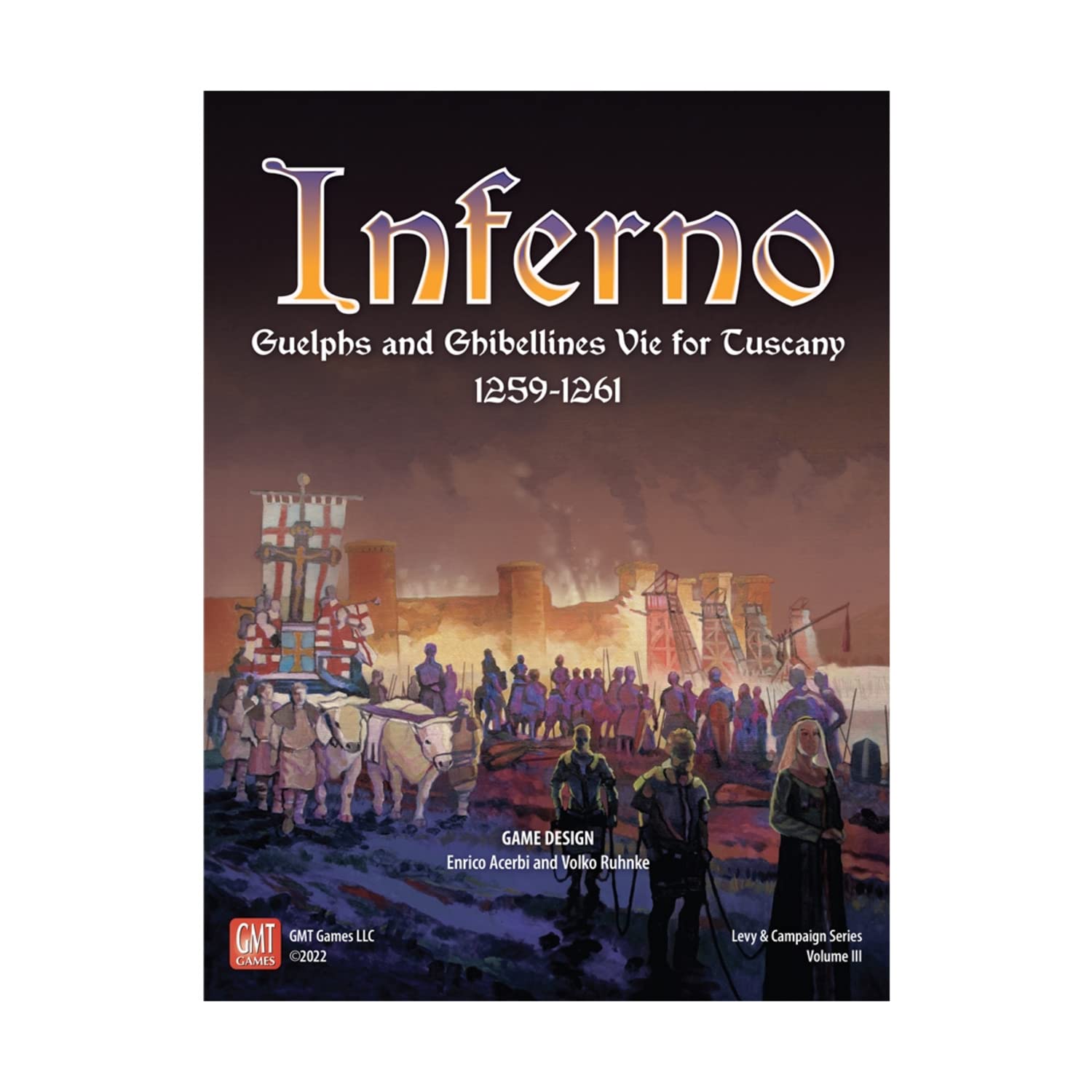 GMT Games Inferno - Guelphs and Ghibellines Vie for Tuscany 1259-1261