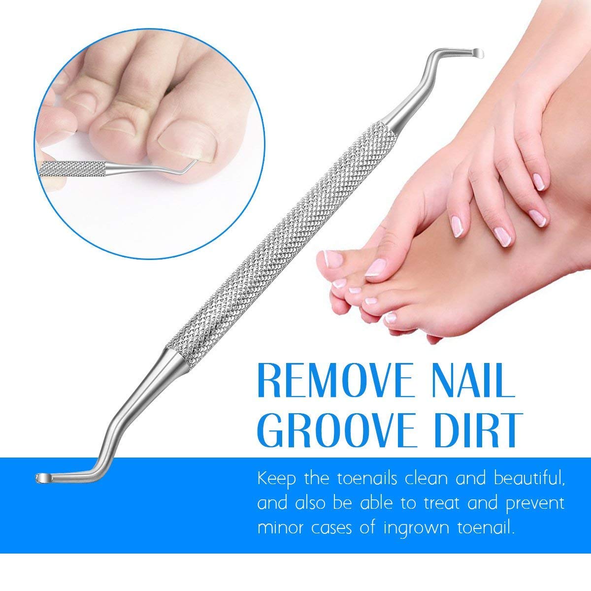 Mua Ingrown Toenail File and Spoon Nail Cleaner Set Stainless Steel Toe  Cleaner Tool for Home Use Nail Lifter Double Side Manicure Nail File Kit  Foot Care trên Amazon Mỹ chính hãng