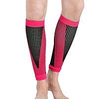 Calf Compression Sleeve for Women and Men, Leg Sleeve Brace for Shin Splints Pain Relief, Footless Compression Socks for Varicose Vein, Football, Running, Workout