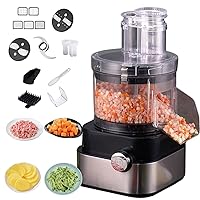 Automatic Fruit Dicing Machine, 5 In 1 Multifunctional Vegetable Chopper Removable Blender Dice, Cube, Slice, Shred For Carrots, Potatoes, Cucumbers, Fruit, Meat 600w