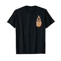 Pocket Capybara Pocket Funny Cute Animal Parody T-Shirt