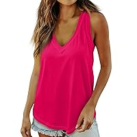 Tank Top for Women, Basic Tops 2024 Womens Casual Outfits Summer Woman Spring Halter Shelf Bra Camisole, S, 3XL