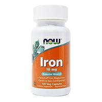 Foods Iron Ferrochel(r), 120 Vcaps 18 mg(Pack of 2)