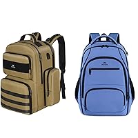 MATEIN Lunch Backpack for Men, 17 Inch Travel Laptop Insulated Cooler Bag box Rucksack with USB Charging Port, Blue Backpack, Anti Theft TSA Laptop Backpack