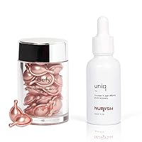 UNIQ Pure Recovery + DEFY Pure Glow by Nurysh | Day & Night Anti Aging Facial Serum Duo | Designed to Firm, Hydrate, Brighten and Improve Skin Texture of the Face