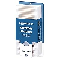 Amazon Basics Cotton Swabs, 500ct, 1-Pack