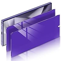 2 Pack for Samsung Galaxy S24 Ultra Privacy Screen Protector [Support Fingerprint Unlock], Purple Gradient Anti Blue Light Anti Spy HD Screen Protector PET Material Film Easy Installation