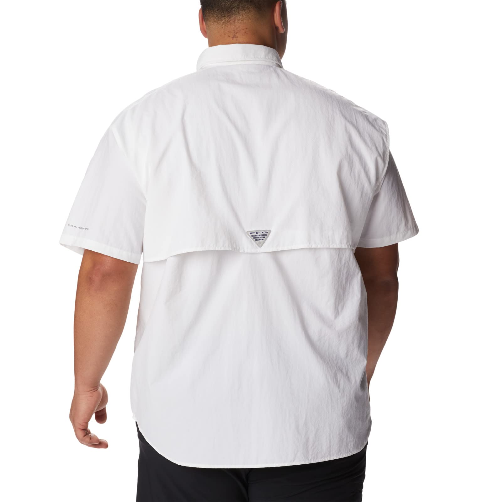 Columbia Men's Bahama II UPF 30 Short Sleeve PFG Fishing Shirt, White, Medium