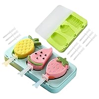 Popsicles Molds, 2Pcs Silicone Cakesicle Moulds Ice Cream Bar Cake Pop Mold for Kids DIY Frozen Popsicle