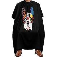 Cool French Bulldog Dog Barber Cape Professional Large Barber Apron Unisex Haircut Cape Water Resistant Salon Cape