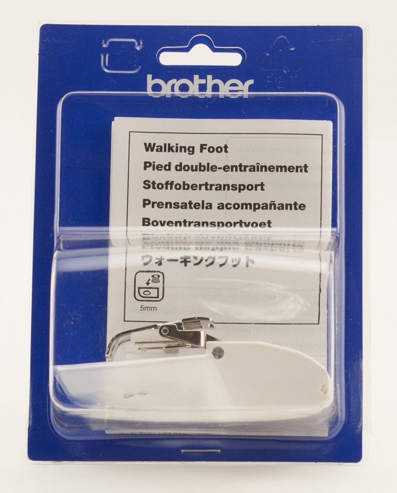 Brother Walking Foot for Quilting and Sewing Multiple Layers, SA107, White