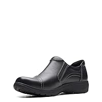 Clarks Women's Carleigh Ray Oxford, Black Leather, 9.5