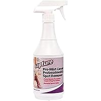 Capture Pre-Mist Soil Release for Carpet Dry Cleaner - Carpet Cleaning Pre Spray - Loosen Juice, Coffee & Wine Spill and Tough Rug Stains Eliminator - Multi-Purpose Cleaning Essentials (24oz)