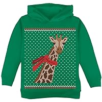 Big Giraffe Scarf Ugly Christmas Sweater Toddler Hoodie