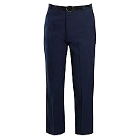 Mens Formal Trousers Casual Business Office Work Belted Smart Straight Leg Everpress Pants Size 30-50