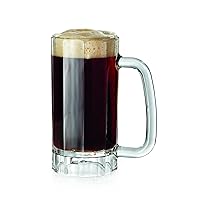 G.E.T. 00086-1-SAN-CL Shatter-Resistant Plastic Beer Mug / Stein, 16 Ounce, BPA Free (Set of 4)