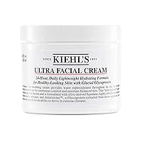 Kiehl's Ultra Facial Cream, with 4.5% Squalane to Strengthen Skin's Moisture Barrier, Skin Feels Softer and Smoother, Long-Lasting Hydration, Easy and Fast-Absorbing, All Skin Types - 4.2 fl oz