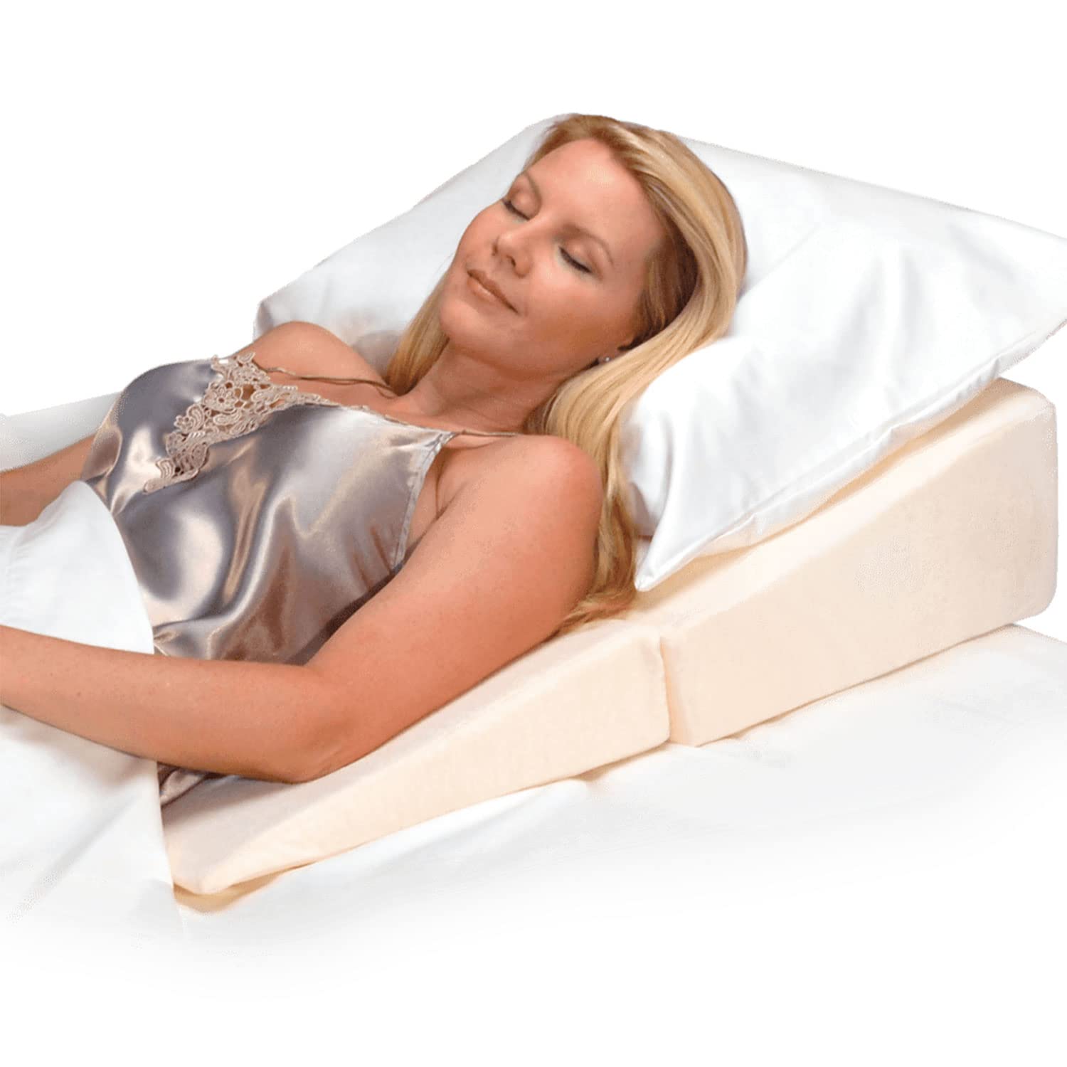 Contour Folding Bed Wedge (12X24X24) Provides Gradual Support for Acid Reflux Products