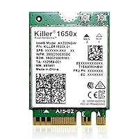 AX1650x Killer Series WiFi 6 Upgrade | Gaming WiFi Adapter | M.2 WiFi Card for PC | 2.4 Gbps WiFi for PC | Supports Bluetooth 5.2 & Intel, AMD, Windows 10+, Linux (AX1650x)