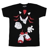 Seven Times Six Sonic The Hedgehog Men's Shadow Jumbo Print Graphic T-Shirt