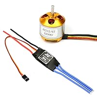 BGNing 2212 2200kv Brushless Motor Outrunner W/Mount 6t + 30a ESC Controller for Drone Rc Quadcopter Multi Copter UFO