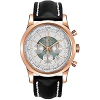 Breitling Transocean Chronograph Unitime Solid 18k Rose Gold Men's Watch RB0510U0/A733-441X