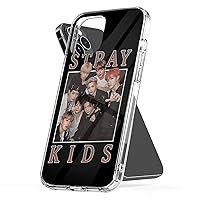 Phone Case Compatible with iPhone Stray 7 Kids 14 Vintage Se 2020 Retro 13 Band 8 Style 11 90s 12 X Xr 15 Pro Max for Samsung S21 S22 S23 S24 Ultra Transparent