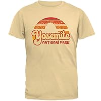 National Park Retro 70s Sunset Yosemite Mens T Shirt