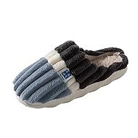 Slippers for Men Slides Winter Fashion And Comfortable Indoor And Outdoor Color Blocking Slippers for Men Relaxed
