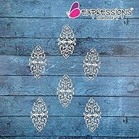 Expressions Craft Vintage WRAP Motif SF6 Chipboard Cutouts & Embellishments for Greeting Cards, Layouts, Mixed Media, Scrapbooking, Cardmaking, Inviatation Cards & Other DIY Crafts