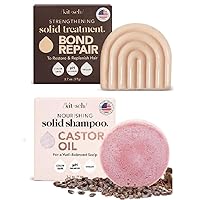 Kitsch Strengthening Bond Repair Solid Treatment & Castor Oil Shampoo Bar with Discount