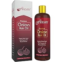 Red Onion Hair Oil made with Rosemary Oil, Hibiscus Oil, Coconut Oil and many other naturals oils and herbs. Mineral Oil free and Chemical Free. 100% Natural & Vegan.