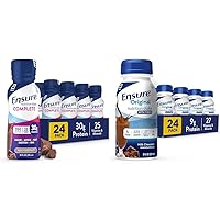 Complete Nutrition Shake with 30g Protein, Immune Support - Bundle with Ensure Original Nutrition Shake, 24 Pack Each