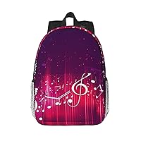 Music notes Printed Backpack Multi-Function Laptop Backpack Casual Daypack for Travel Gym Hiking