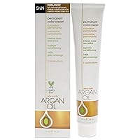 One n Only Argan Oil Permanent Color Cream - 5NN Rich Natural Light Brown Hair Color Unisex 3 oz
