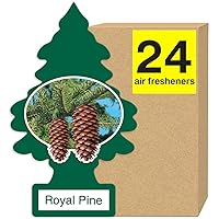 LITTLE TREES Air Fresheners Car Air Freshener. Hanging Tree Provides Long Lasting Scent for Auto or Home. Royal Pine, 24 Air Fresheners