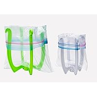 Bag Well Sealable Bag Holder for Gallon and Quart Size Food Storage Bags