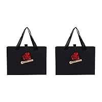 2Pcs Drawer Gift Box Bag Kraft Party Produce Tote for Women Tote Purse for Women Black Tote Purse Groceries Child Paper Portable