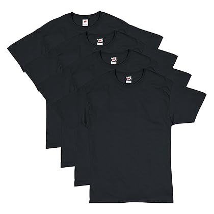 Hanes Essentials Men's T-Shirt Pack, Men's Short Sleeve Tees, Crewneck Cotton T-Shirts for Men, Value Pack