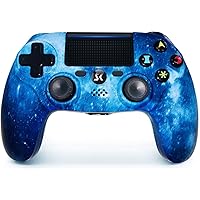 Wireless Controller for PS4 Controller Compatible with Playstation 4/Pro/Slim/PC with Double Shock/6-Axis Motion Sensor/Sensitive Touch Pad/Headphone Jack