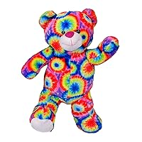 Cuddly Soft 16 inch Stuffed Tie Dye Teddy Bear - We Stuff 'em...You Love 'em!