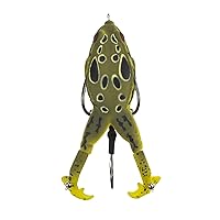 LUNKERHUNT - Frog Bait for Bass Fishing | Soft Hollow Body Weedless Frog for Bass Fishing and Trout | Weedless Realistic Bait Frog Lure, Freshwater with Sharp Hooks Lures and Double Propellers Feet