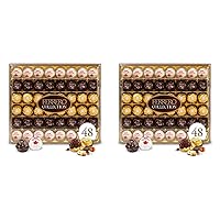 Ferrero Collection Premium Gourmet Assorted Hazelnut Milk Chocolate, Dark Chocolate and Coconut, 48 Count (Pack of 2)
