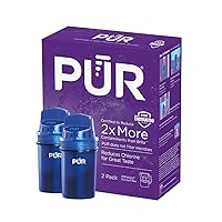 PUR Water Pitcher & Dispenser Replacement Filter 2-Pack, Genuine PUR Filter, 2-in-1 Powerful Filtration and Faster Filtration, 4-Month Value, Blue (PPF900Z2)