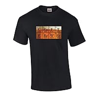 Funny Craft Beer Brewer Periodic Table Elements Short Sleeve Tee Shirt L Black