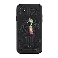 Compatible with iPhone 11 Phone Case 6.1 inch Flexible Silicone Shockproof Anti-Scratch Full Body Protection Case/Cover/Skin for iPhone 11 Street Fashion Luxury for Men for Women (Black)