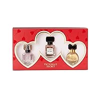 Victoria's Secret Deluxe Mini Fragrance Trio, Eau de Parfume Valentine's Day Giftset for Women, Assorted Mini Perfumes