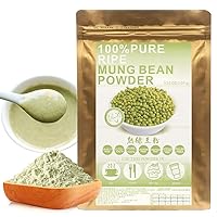 Plant Gift 100% Pure Mung Bean Powder 绿豆粉 Natural Powder, Great Flavor for Drinks, Smoothie, Yogurt, Baking, cookies, cakes and Beverages, Non-GMO Powder, No Filler, No additives 100G/3.25oz